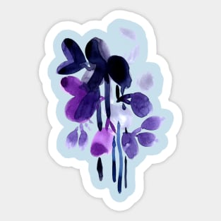 Purple flower Sticker